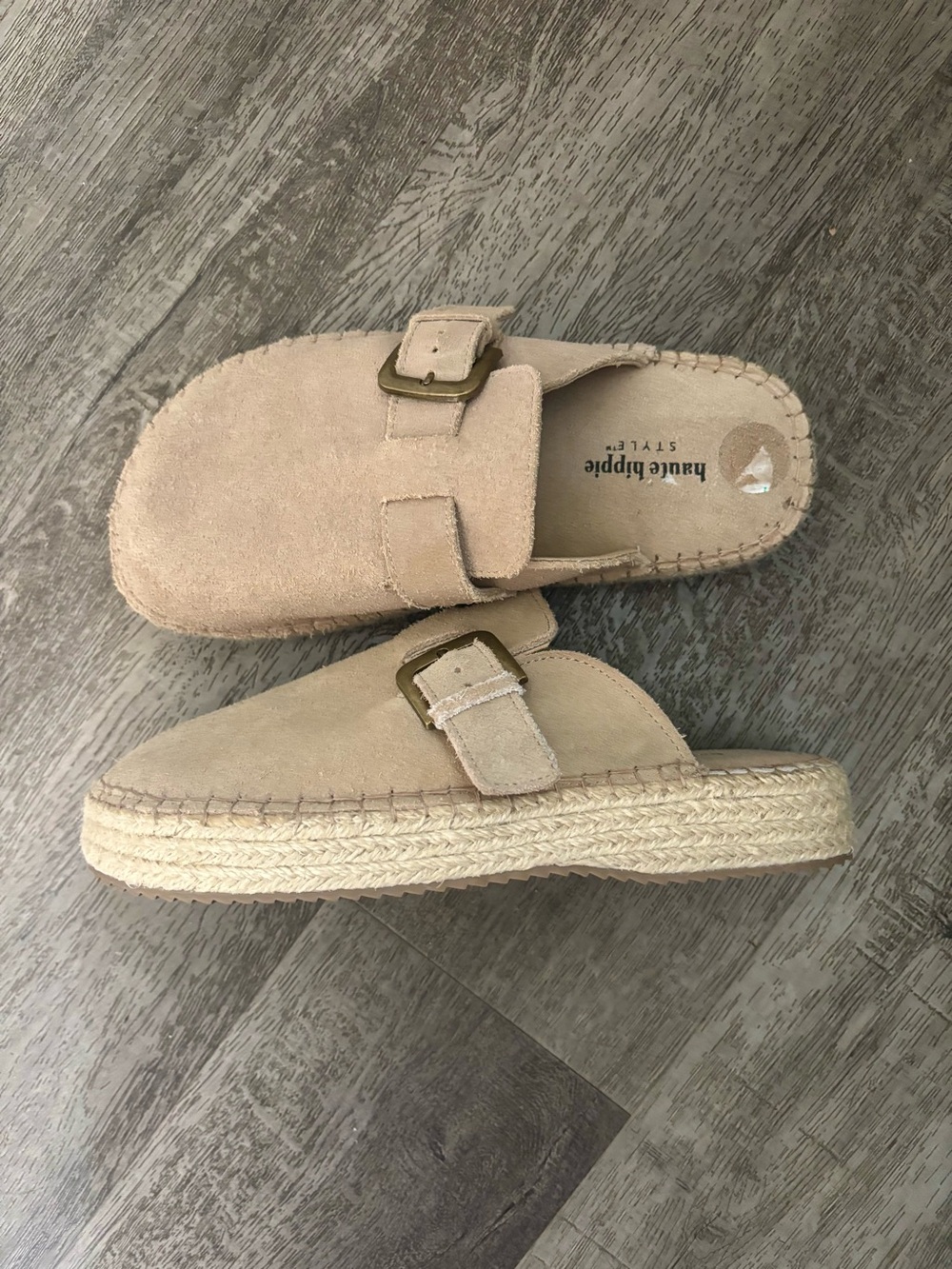 Haute Hippie Genuine Suede Boho clogs Mules Slip on Shoes size 8 - Picture 2 of 11